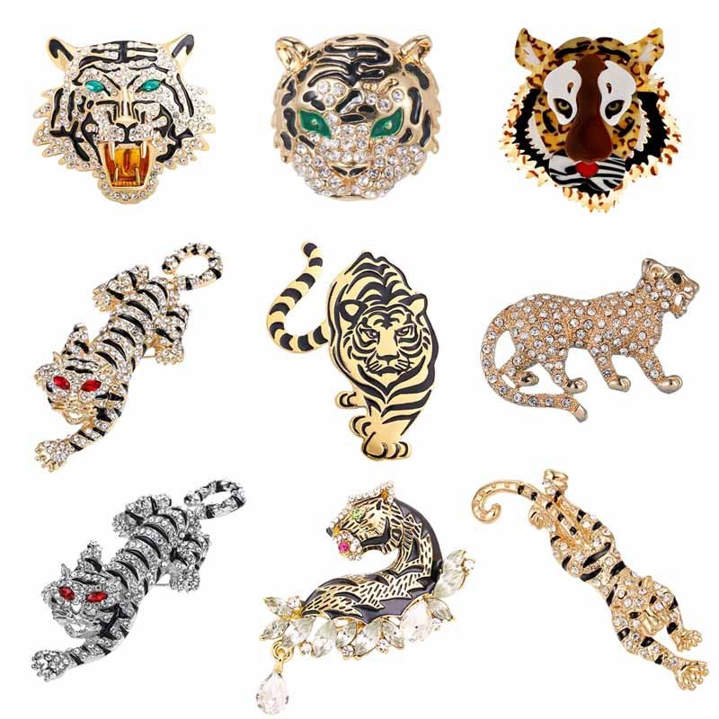 Fashionable Retro Tiger Brooch Zodiac Year Of The Tiger Commemorative Alloy Pin Universal Decorative Corsage Spot - Image 2